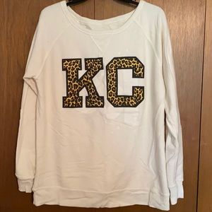 Reversible Kansas City pullover like new!
